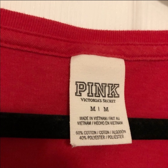 Victoria’s Secret Pink Red Short Sleeve Shirt - Picture 3 of 3